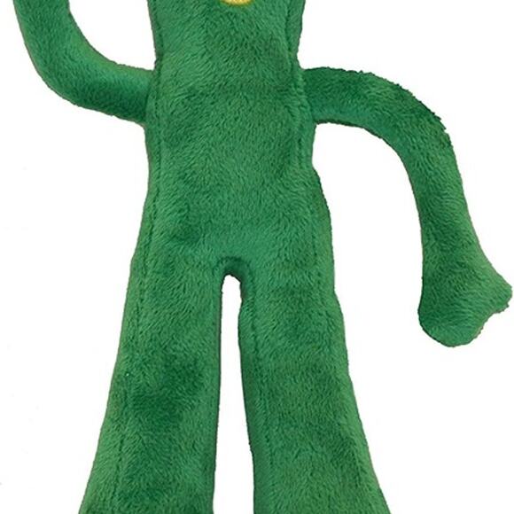 Multipet Gumby Plush Filled Dog Toy, Green, 9 inch (Pack of 1) - Picture 4 of 7
